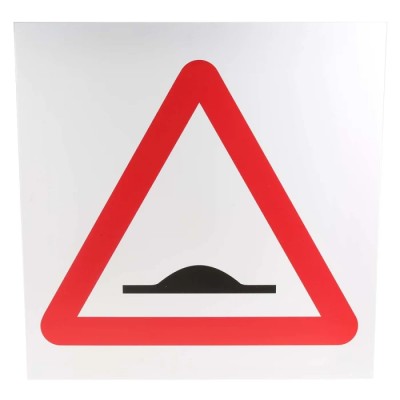 RS PRO Plastic Road Hump Speed Humps Sign 450 mm Height x 450 mm Width 181-2260