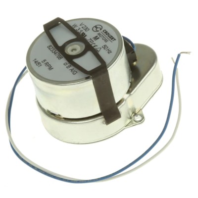 Crouzet 3 W 230V Clockwise Synchronous AC Geared Motor, Panel Mounting, Steel Shaft 4mm 10mm Length 41.65mm Depth 82334768
