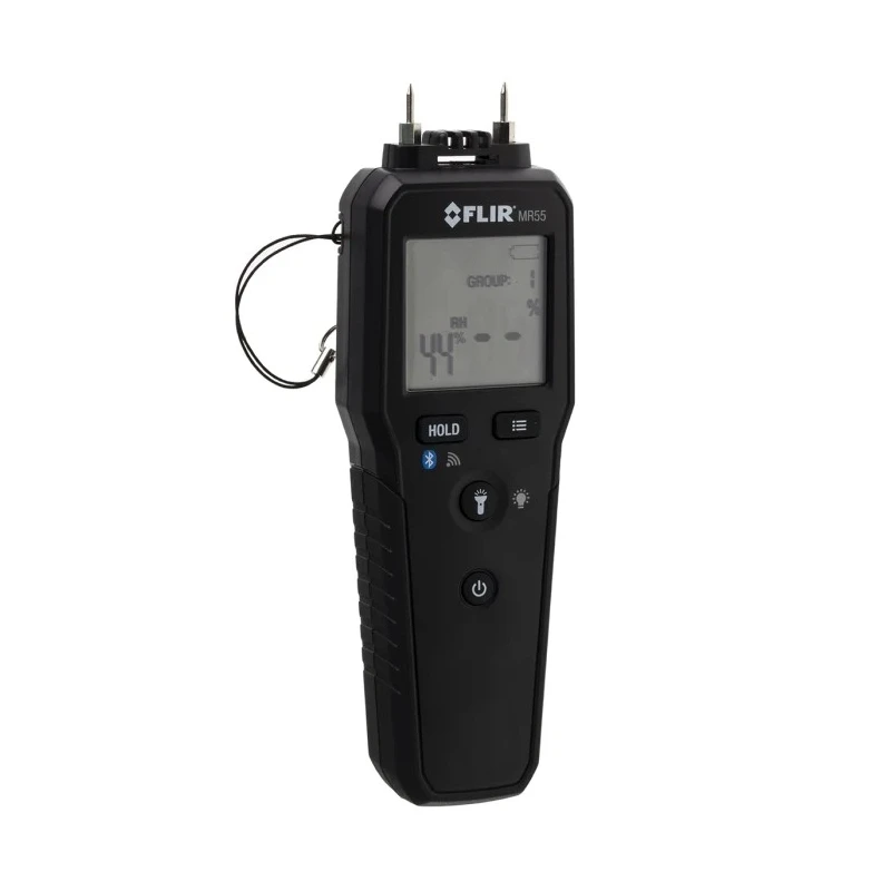 FLIR Digital Moisture Meter with ±1°C Temperature Accuracy, ±2% Building Material and Relative Humidity Accuracy MR55