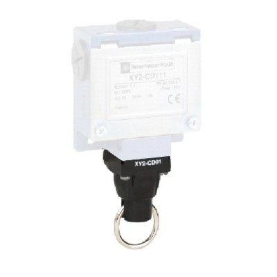 Telemecanique Sensors Rope Pull Switch, 33 mm Length, 240V AC/DC, 10A Contact Current XY2CD