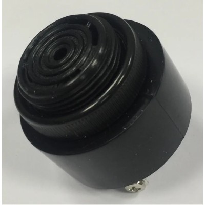 RS PRO 94 dB Continuous Tone Piezo Buzzer Component Screw Mount 42.5 mm Diameter 33 mm Height 6 V ac/dc Min 28 V 181-2682