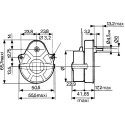 Crouzet Counter Clockwise Spur AC Geared Motor 3W 230V 1 Phase Panel Mounting 82334730