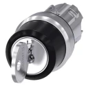 Siemens SIRIUS ACT 3SU10 3-position Key Switch Head, Latching, 22 mm Cutout 3SU1050-4DL11-0AA0