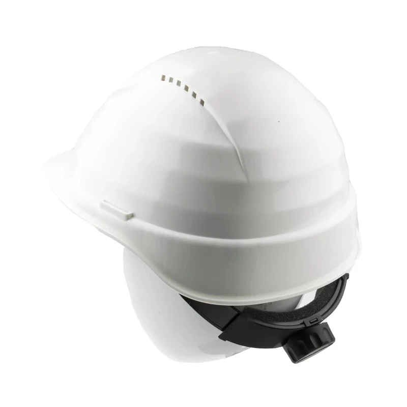 Skytec White Ventilated Adjustable Safety Helmet with 6-Point Suspension Pinlock Harness 2C60D0WS0000