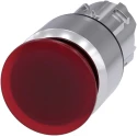 Siemens SIRIUS ACT 3SU10 Series Red Latching Push Button Switch, 22 mm Cutout, Metal, IP66/IP67/IP69K 3SU1051-1AA20-0AA0