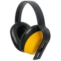 JSP J Muff Ear Defender with Headband, 25 dB SNR, Yellow Black, Model AEA000-010-200