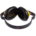 JSP J Muff Ear Defender with Headband, 25 dB SNR, Yellow Black, Model AEA000-010-200
