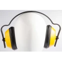 JSP J Muff Ear Defender with Headband, 25 dB SNR, Yellow Black, Model AEA000-010-200