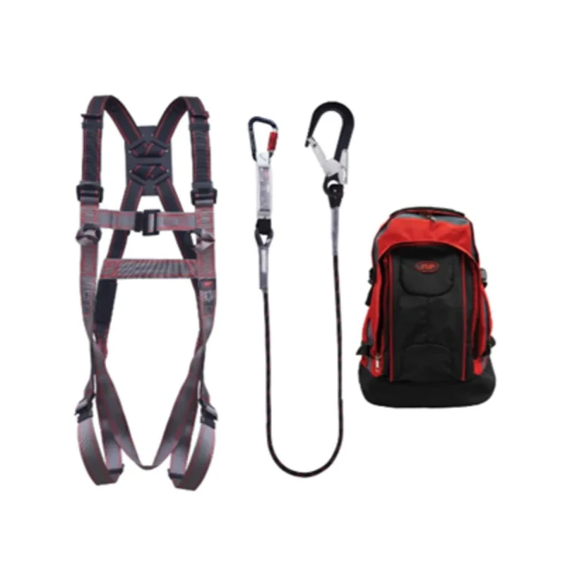 JSP Fall Arrest and Fall Recovery Kit with 1-Point Pro-Fit Harness, 2m Adjustable Restraint Lanyard, Polyester FAR1104-51