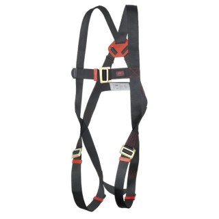 JSP Safety Harness Black with Adjustable Chest and Leg Straps 136 kg Max FAR0301-51