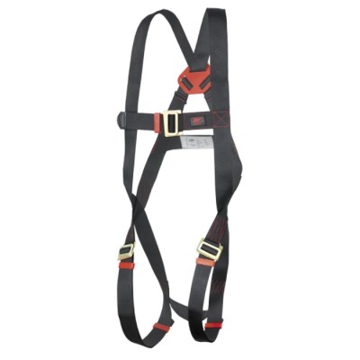 JSP Safety Harness Black with Adjustable Chest and Leg Straps 136 kg Max FAR0301-51