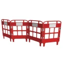 JSP Red Folding Safety Barrier 750mm Length 1m Height KBU023-000-600