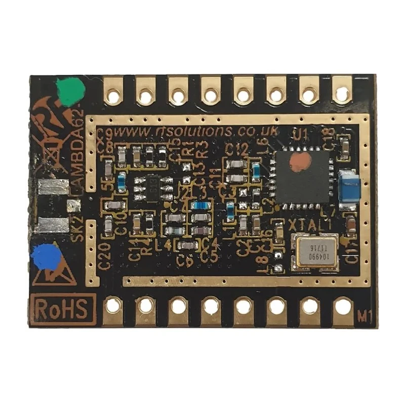 RF Solutions LoRa Module FM Transceiver -148 dBm Receiver Sensitivity 22 dBm Max Output Power LAMBDA62-8S