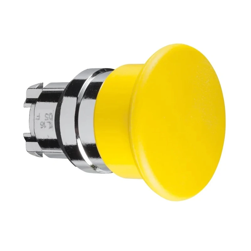 Schneider Electric Harmony XB4 Series Yellow Spring Return Round Push Button Head 22 mm Cutout IP66 IP69K ZB4BC5