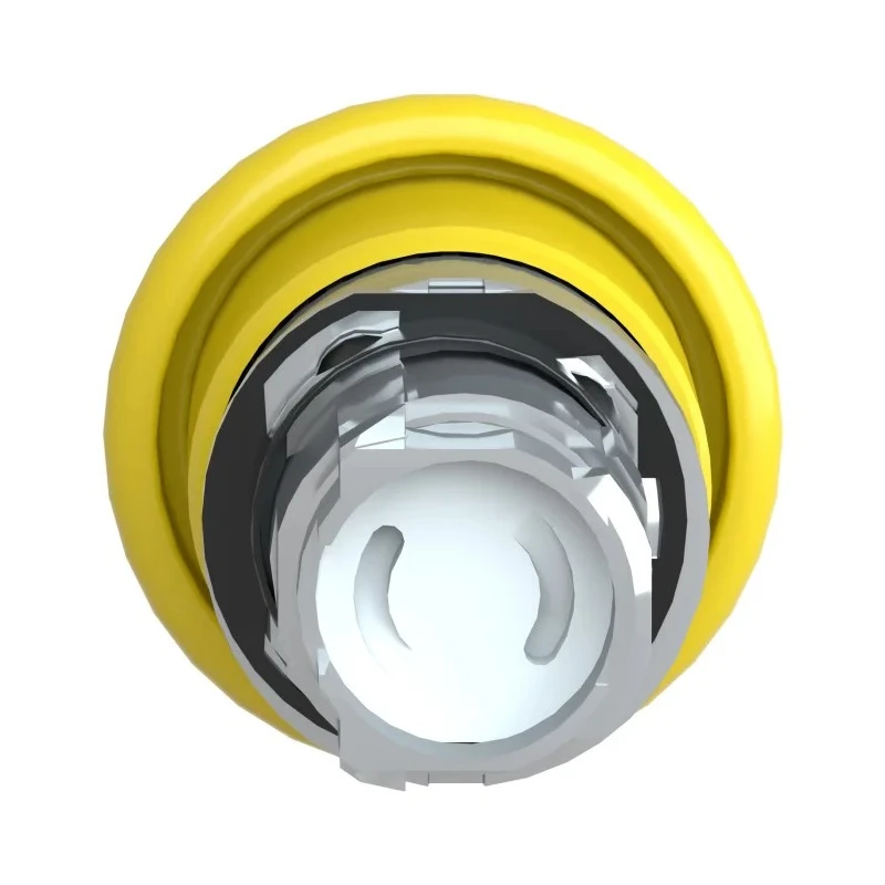 Schneider Electric Harmony XB4 Series Yellow Spring Return Round Push Button Head 22 mm Cutout IP66 IP69K ZB4BC5