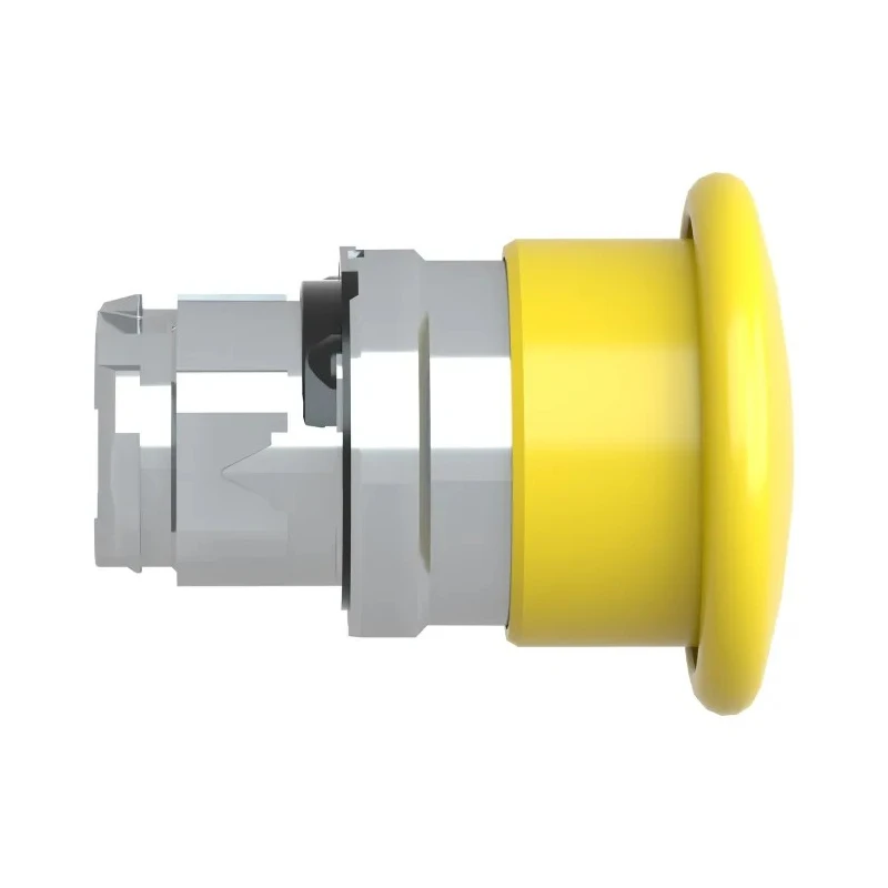 Schneider Electric Harmony XB4 Series Yellow Spring Return Round Push Button Head 22 mm Cutout IP66 IP69K ZB4BC5