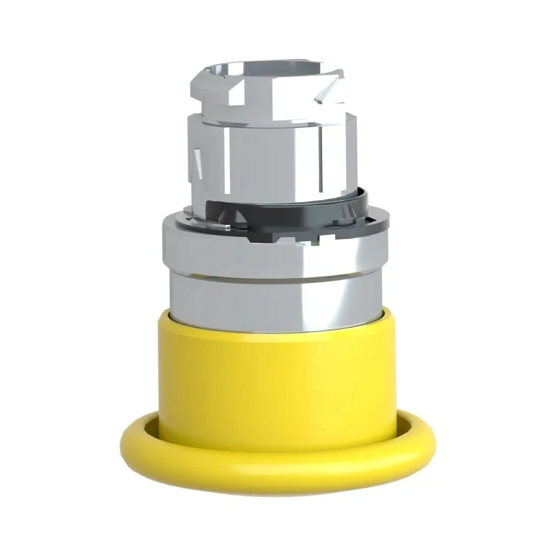 Schneider Electric Harmony XB4 Series Yellow Spring Return Round Push Button Head 22 mm Cutout IP66 IP69K ZB4BC5