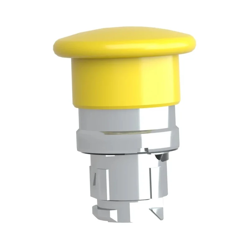 Schneider Electric Harmony XB4 Series Yellow Spring Return Round Push Button Head 22 mm Cutout IP66 IP69K ZB4BC5