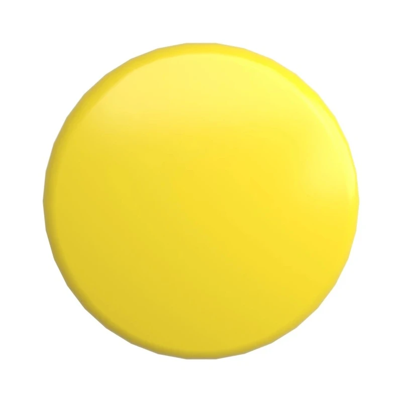Schneider Electric Harmony XB4 Series Yellow Spring Return Round Push Button Head 22 mm Cutout IP66 IP69K ZB4BC5