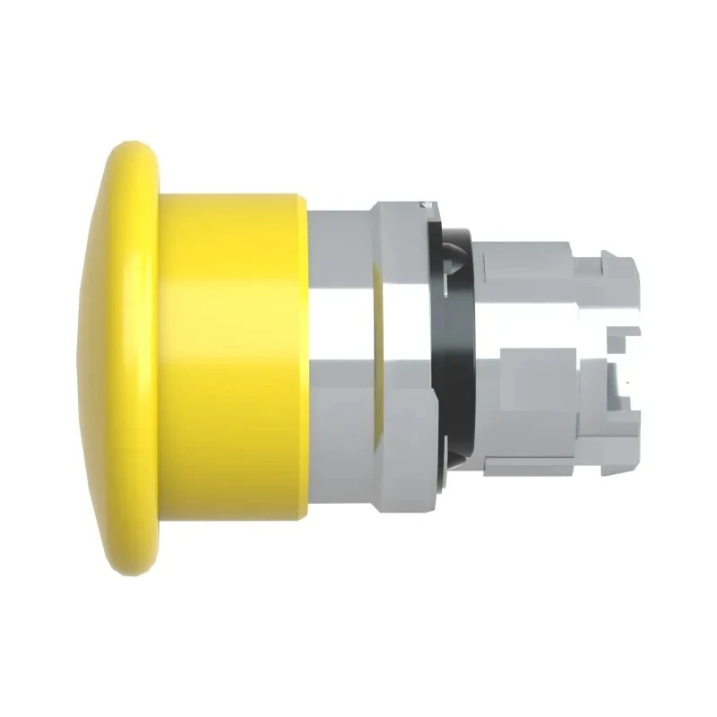 Schneider Electric Harmony XB4 Series Yellow Spring Return Round Push Button Head 22 mm Cutout IP66 IP69K ZB4BC5