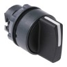 Schneider Electric Harmony Series 3 Position Selector Switch Head, 22 mm Cutout, Black Handle, IP67, IP69, IP69K ZB5AD5