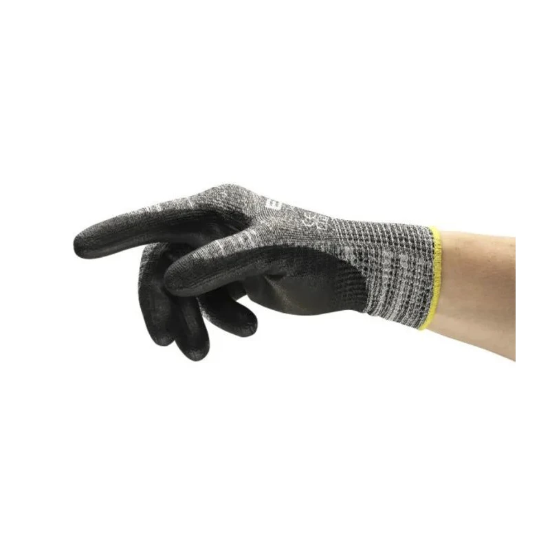 Ansell Edge Grey Nylon Work Gloves Size 8 Polyurethane Coating 48705080
