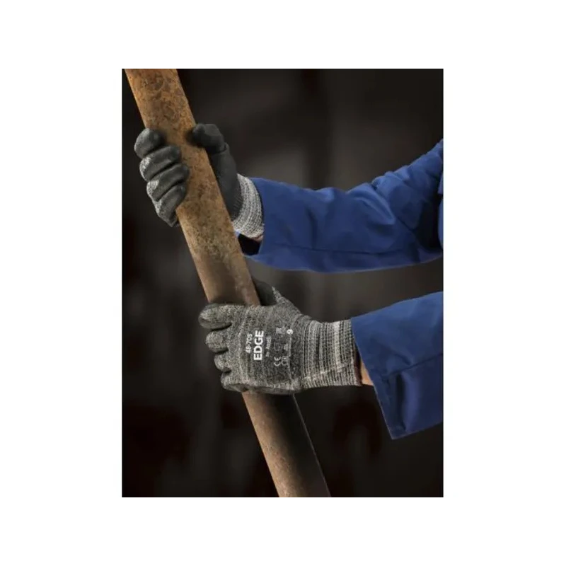 Ansell Edge Grey Nylon Work Gloves Size 9 Polyurethane Coating 48705090