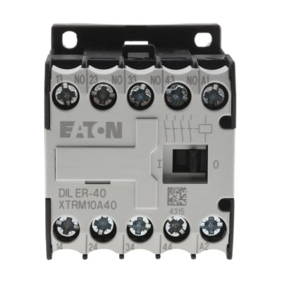 Eaton DILER Contactor Motor Control with 230V AC Coil, 10 A Current, 4 NO Contacts, 400V 051759 DILER-40(230V50HZ,240V60HZ)