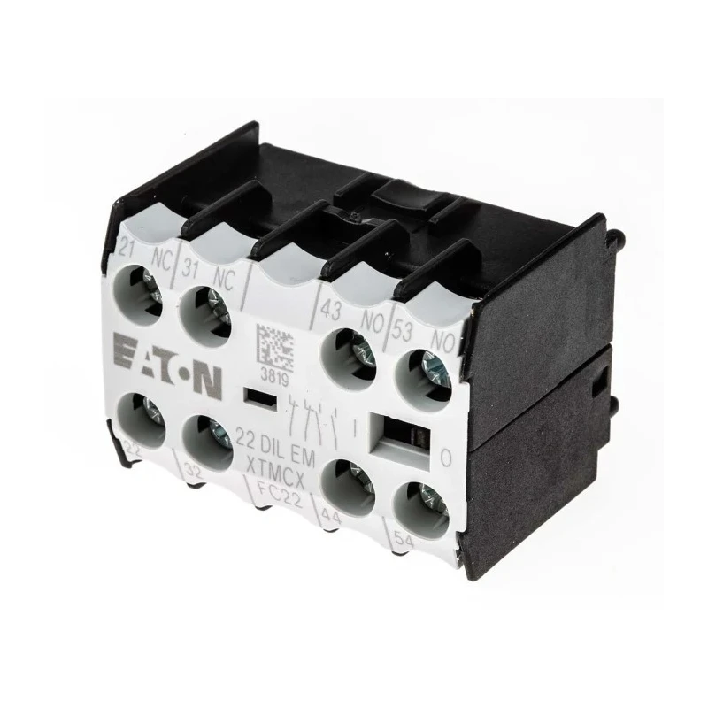 Eaton Auxiliary Contact, 4 Contact, 2 NC/2 NO, DILEM Series, Front Fixing, 4 A, 220 V DC, 500 V AC, 010112 22DILEM