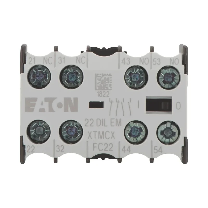 Eaton Auxiliary Contact, 4 Contact, 2 NC/2 NO, DILEM Series, Front Fixing, 4 A, 220 V DC, 500 V AC, 010112 22DILEM