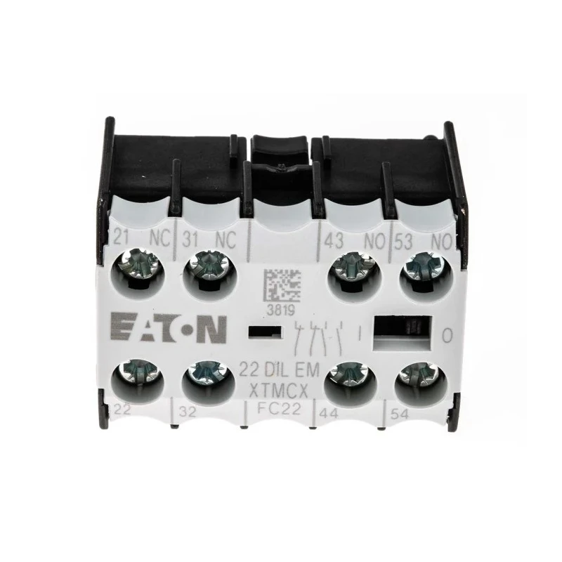 Eaton Auxiliary Contact, 4 Contact, 2 NC/2 NO, DILEM Series, Front Fixing, 4 A, 220 V DC, 500 V AC, 010112 22DILEM