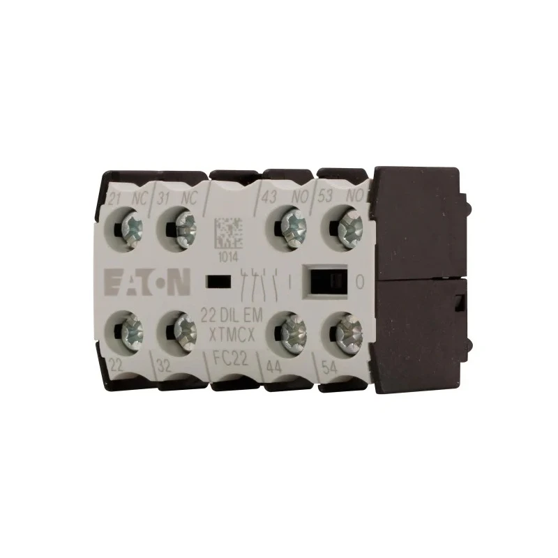 Eaton Auxiliary Contact, 4 Contact, 2 NC/2 NO, DILEM Series, Front Fixing, 4 A, 220 V DC, 500 V AC, 010112 22DILEM