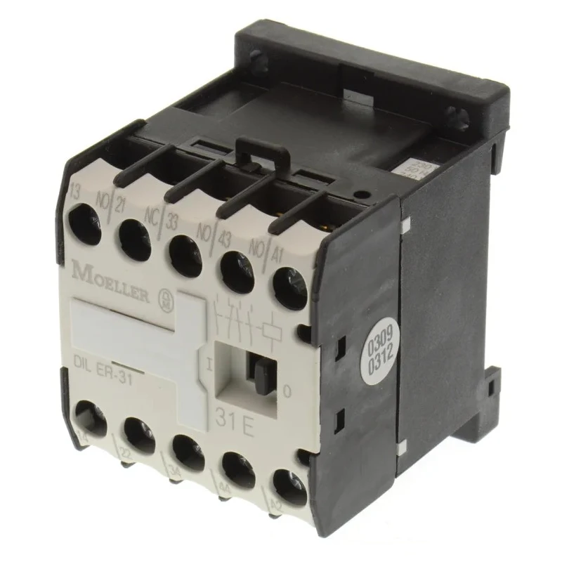 Eaton DILER Contactor with 230V AC Coil, 3 A Contact Current, 3 NO/1 NC, 400V AC Contact 051768 DILER-31(230V50HZ,240V60HZ)