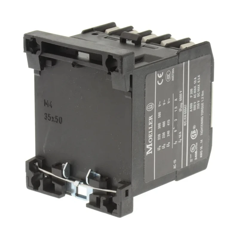 Eaton DILER Contactor with 230V AC Coil, 3 A Contact Current, 3 NO/1 NC, 400V AC Contact 051768 DILER-31(230V50HZ,240V60HZ)