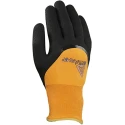 Ansell ActivArmr 97-011 Black Orange Polyester Acrylic Work Gloves Size 8 Nitrile Coating 97011080