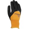 Ansell ActivArmr 97-011 Black Orange Polyester Acrylic Work Gloves Size 8 Nitrile Coating 97011080