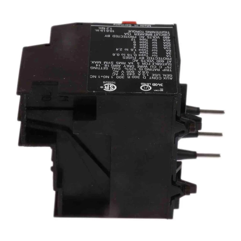 Eaton ZE Overload Relay 1 NO/1 NC 0.6-1 A Adjustable Current Range 6W Power 600V AC Control Voltage 014376 ZE-1,0