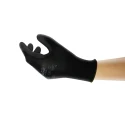 Ansell Edge Black Polyester Work Gloves, Size 10, Polyurethane Coating 48126100