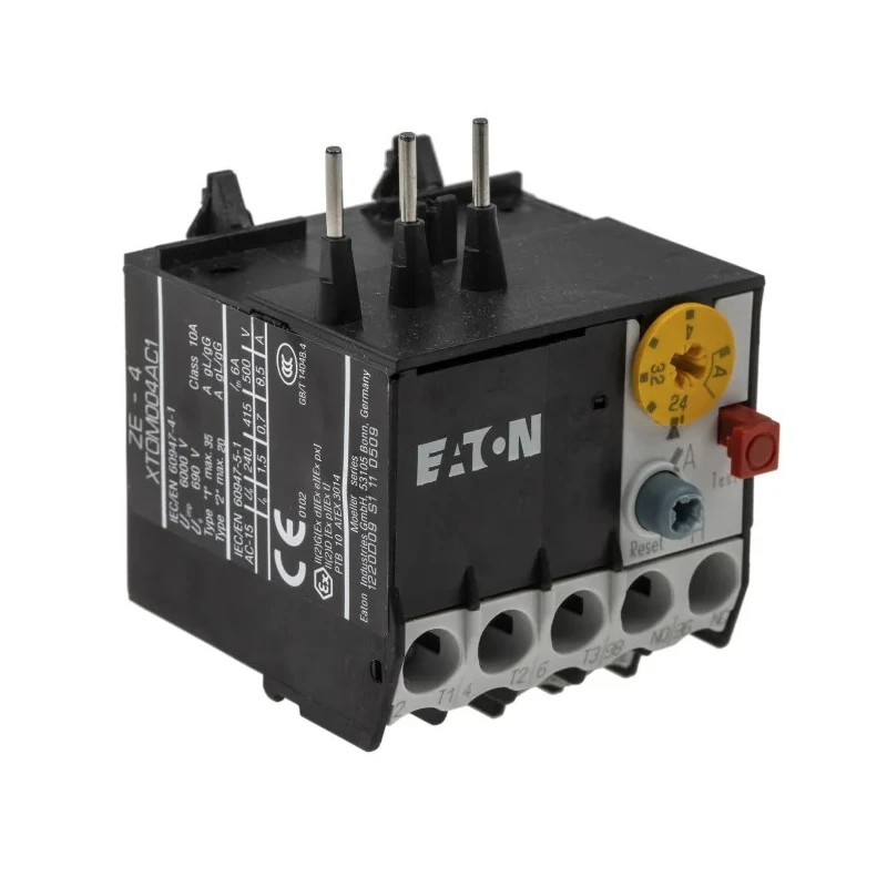 Eaton ZE Overload Relay 1 NO/1 NC, 2.4 to 4A FLC Motor Rating, 4A Contact Rating, 6 W Power, 600V AC Control 014518 ZE-4