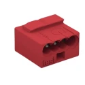 WAGO 243 Series Junction Box Connector 4-Way 18AWG 22 AWG Wire 6A Push Wire 243-804