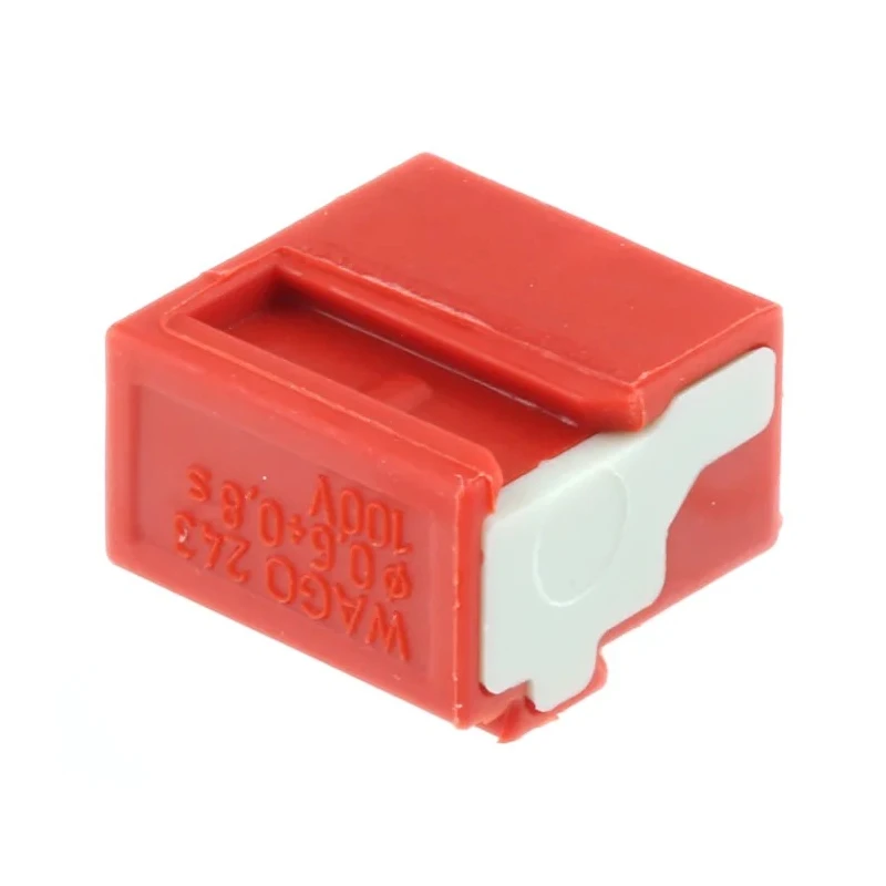 WAGO 243 Series Junction Box Connector 4-Way 18AWG 22 AWG Wire 6A Push Wire 243-804