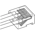 WAGO 243 Series Junction Box Connector 4-Way 18AWG 22 AWG Wire 6A Push Wire 243-804