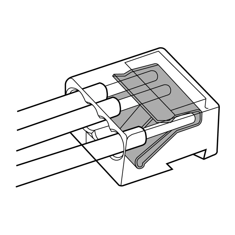WAGO 243 Series Junction Box Connector 4-Way 18AWG 22 AWG Wire 6A Push Wire 243-804