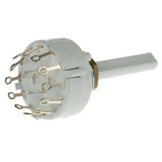 Lorlin 6 Position DPST Rotary Switch 150mA Solder Tab CK1035