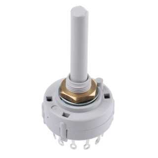 Lorlin Midget Wafer 3 Position 4PST Rotary Switch 150mA 250V AC/DC Silver Actuator CK1037