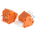 WAGO 233 Series PCB Terminal Block, 2.54 mm Pitch, Through Hole Mount, 2 Row, Red Polyamide Housing 233-503