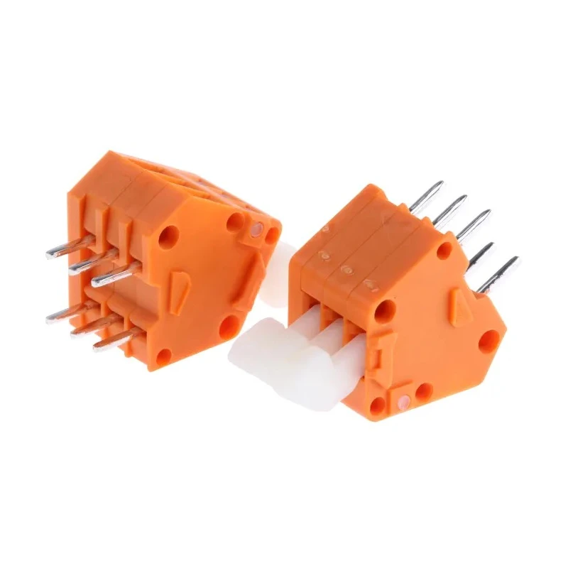WAGO 233 Series PCB Terminal Block, 2.54 mm Pitch, Through Hole Mount, 2 Row, Red Polyamide Housing 233-503