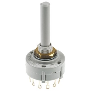 Lorlin 4 Position 3PST Rotary Switch, 150mA Current, Panel Mount, Solder Tab Terminals CK1036