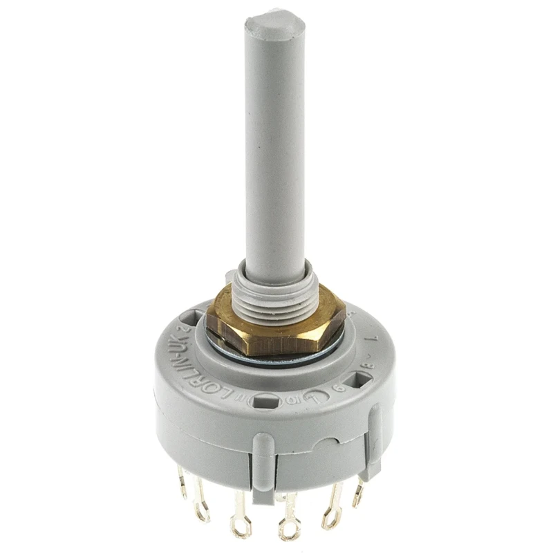 Lorlin 4 Position 3PST Rotary Switch, 150mA Current, Panel Mount, Solder Tab Terminals CK1036