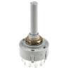 Lorlin 4 Position 3PST Rotary Switch, 150mA Current, Panel Mount, Solder Tab Terminals CK1036